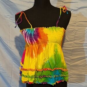 Colorful Tie-Dye Women's Top